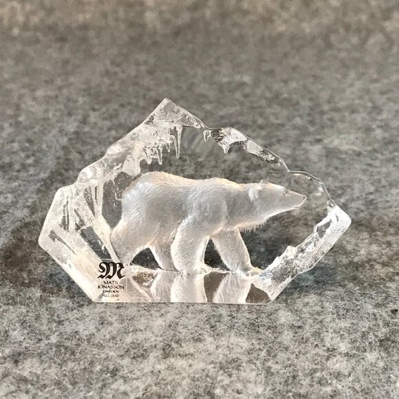 Mats Jonasson Sweden Full Lead Bear Signed Sculpture - Picture 2 of 7